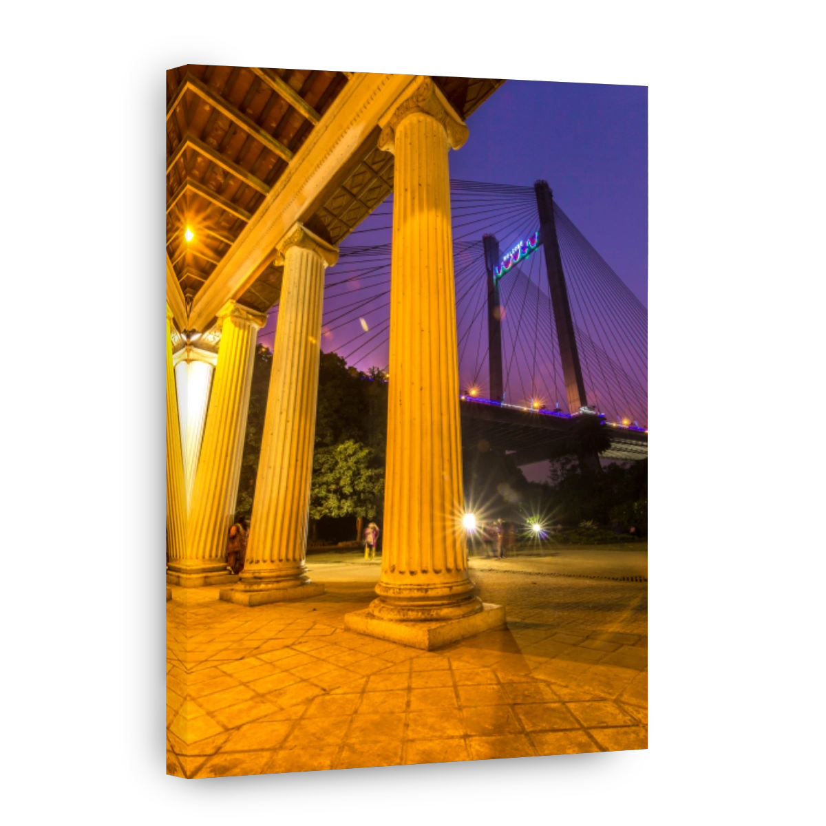 Princep ghat of kolkata during blue hour