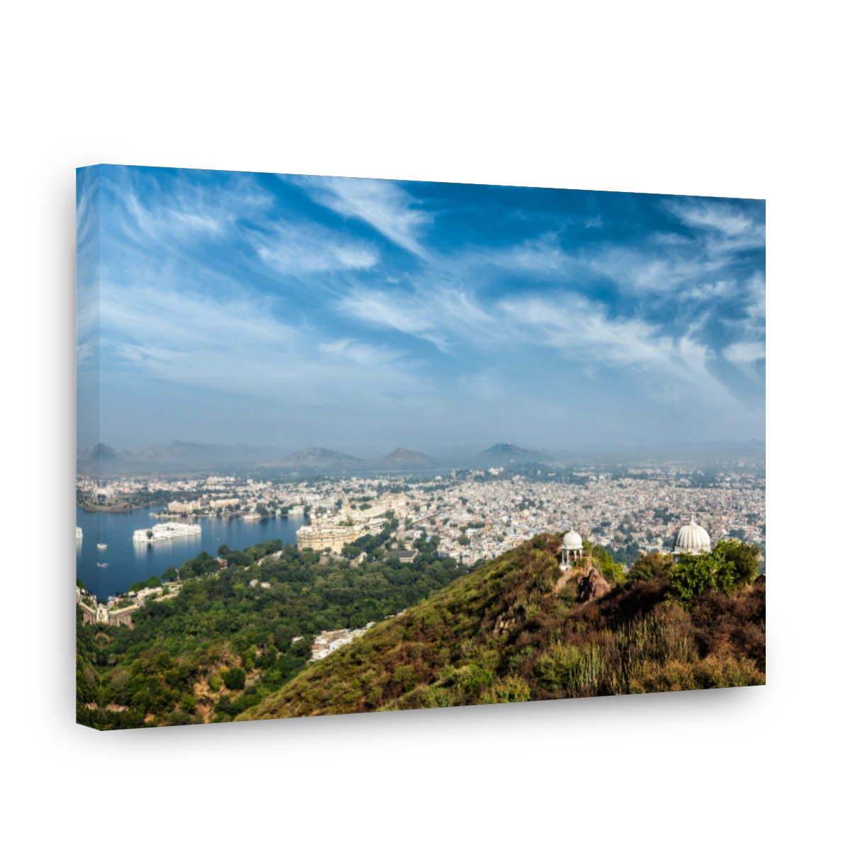 Aerial view of  Udaipur, India