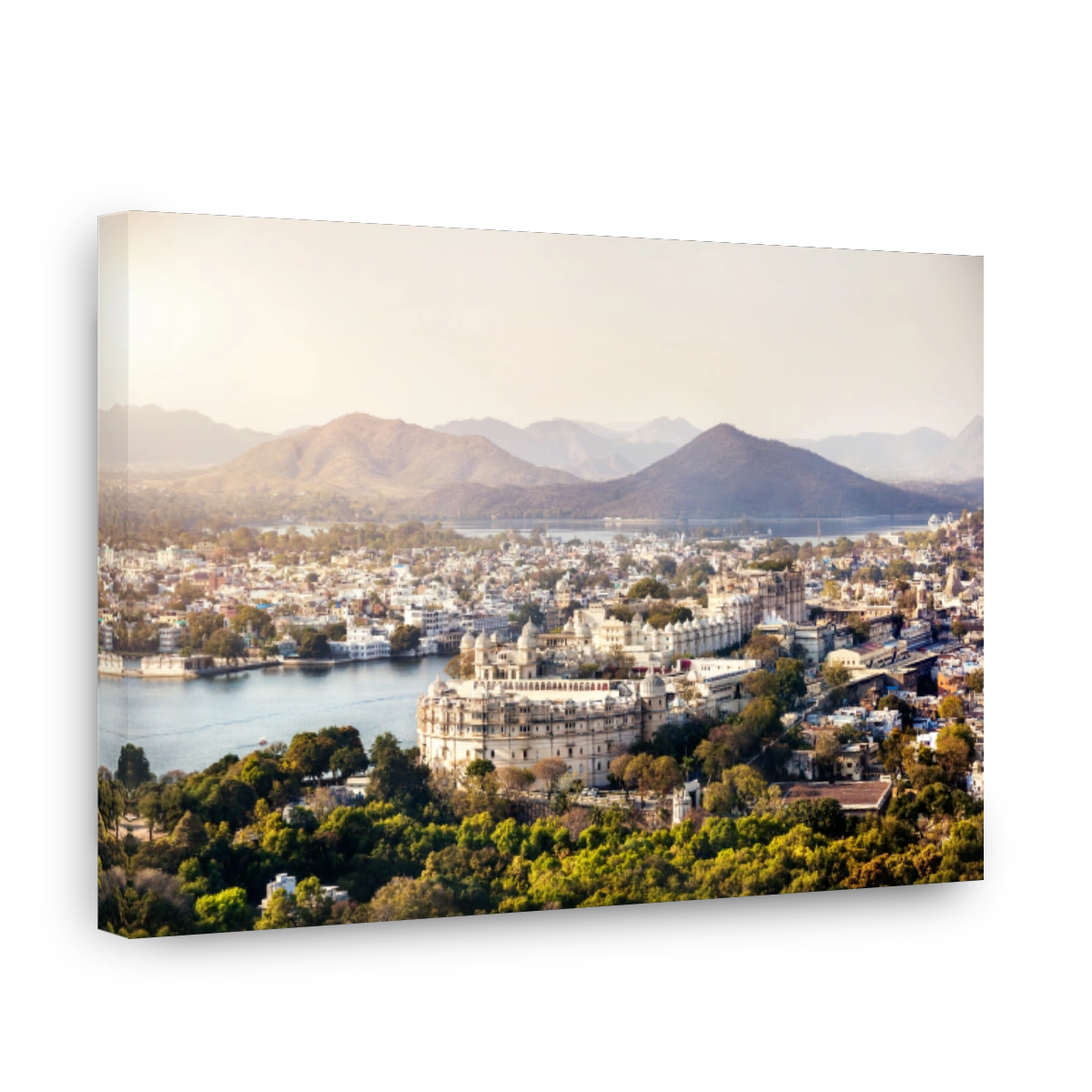Lake Pichola and City Palace in India
