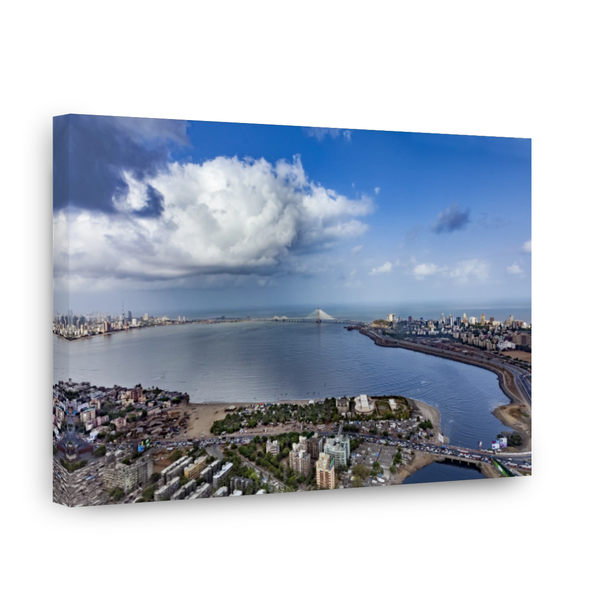 Mumbai aerial view from helicopter 07