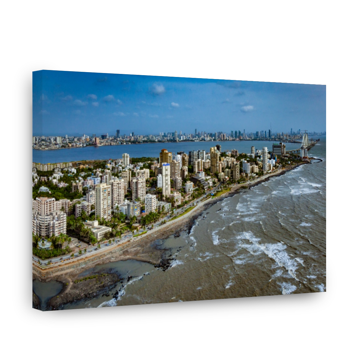 Mumbai aerial view from helicopter 03