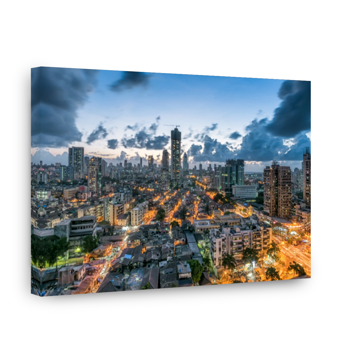 Ariel View of South Mumbai at Blue Hour