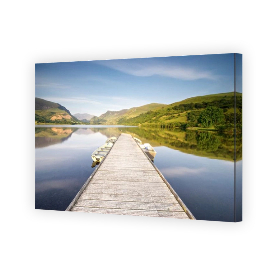 Reflections on Llyn Nantile in summer