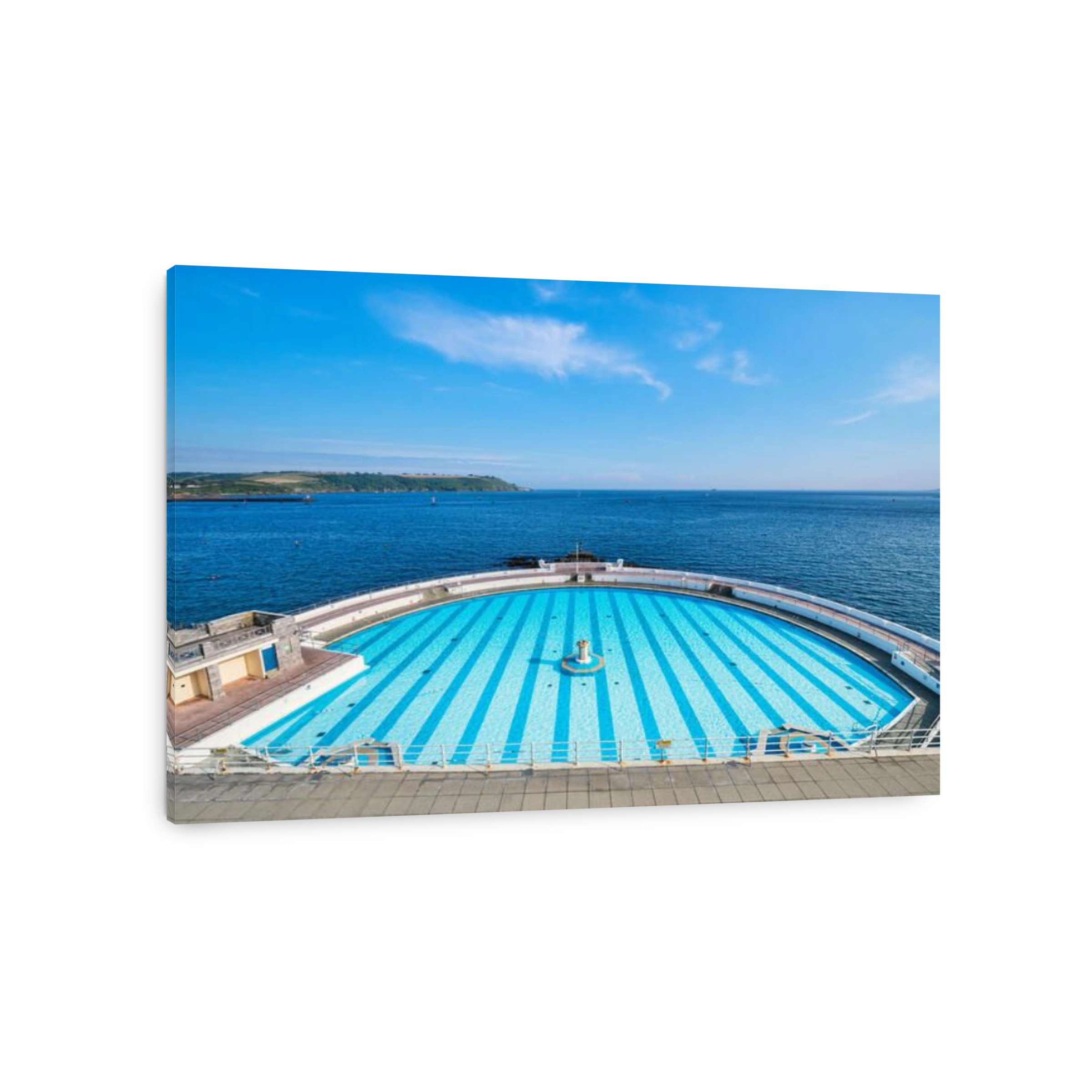 Tinside Lido, the 1935 Art Deco lido beside Plymouth Sound in Devon UK.
