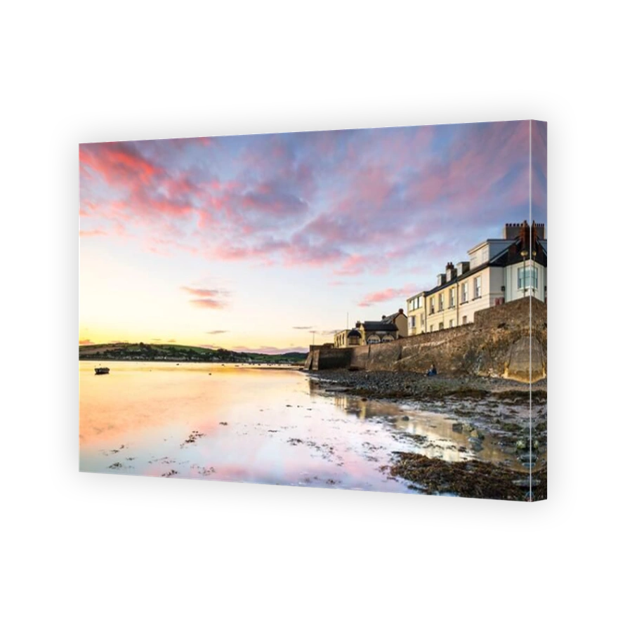 Appledore, North Devon, England. Sunday 30th August 2020. UK Weather. After a chilly night in North Devon, sunrise over the River Torridge estuary at the small North Devon coastal vilage of Appledore is colourful with the weather forecast to be sunny with