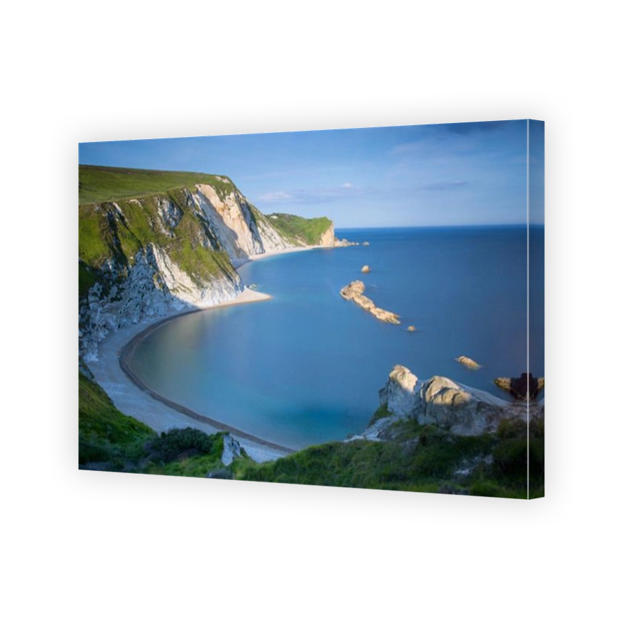 Evening overlooking Man O War Bay along the Jurassic Coast, Dorset, England