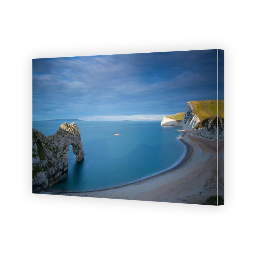 Sunrise over Durdle door and the Jurassic Coast, Dorset, England