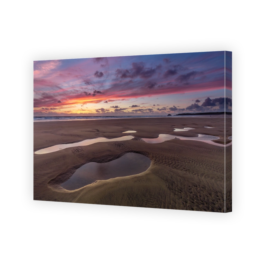 Solitary Sunset, Perran Sands, Cornwall