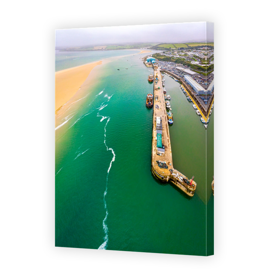 Aerial view of Padstow in Cornwall