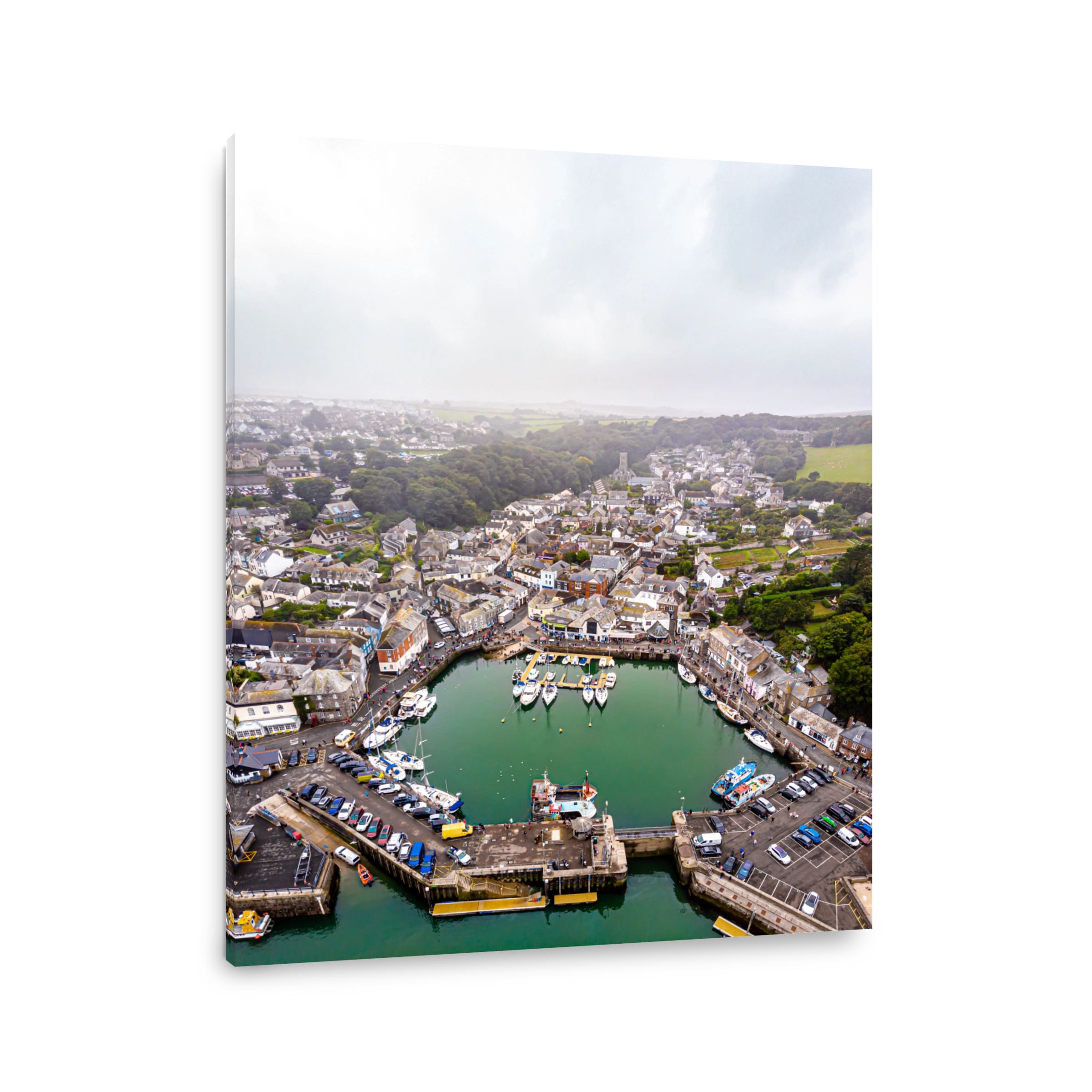 Aerial view of Padstow in Cornwall