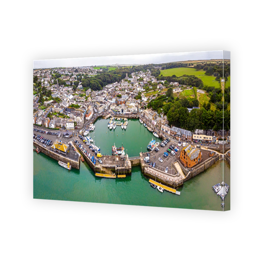 Aerial view of Padstow in Cornwall