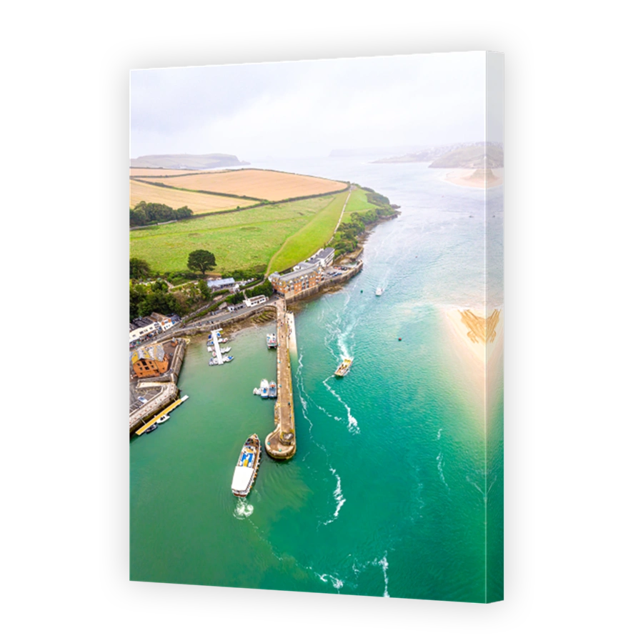 Aerial view of Padstow in Cornwall