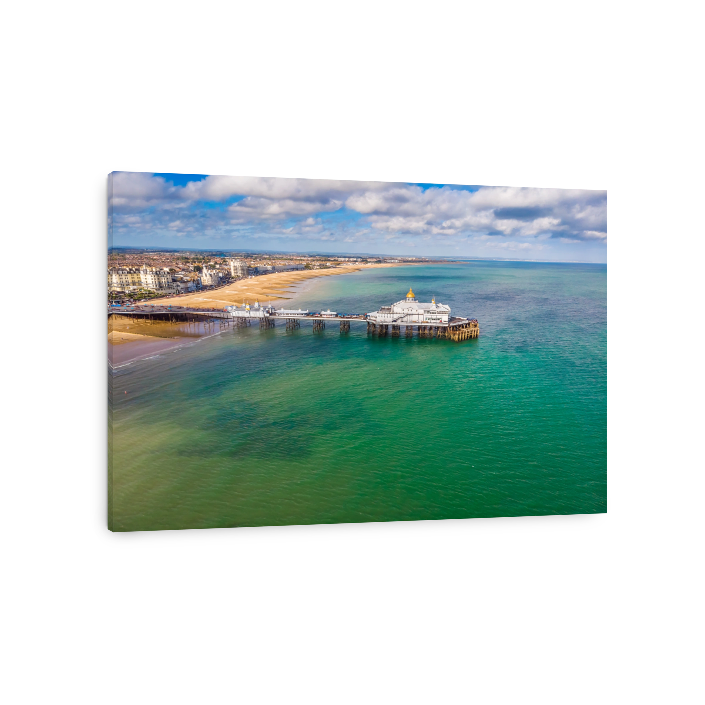 Aerial view of Eastbourne in summer, UK