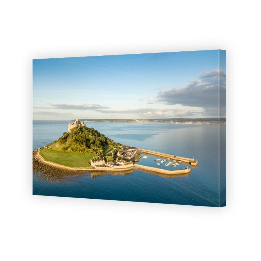 View of St Michaels mountain near Marazion, Cornwall, UK