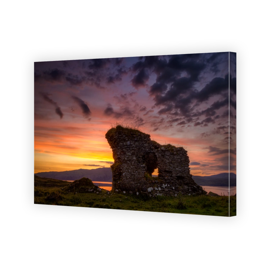 Achadun Castle sunset