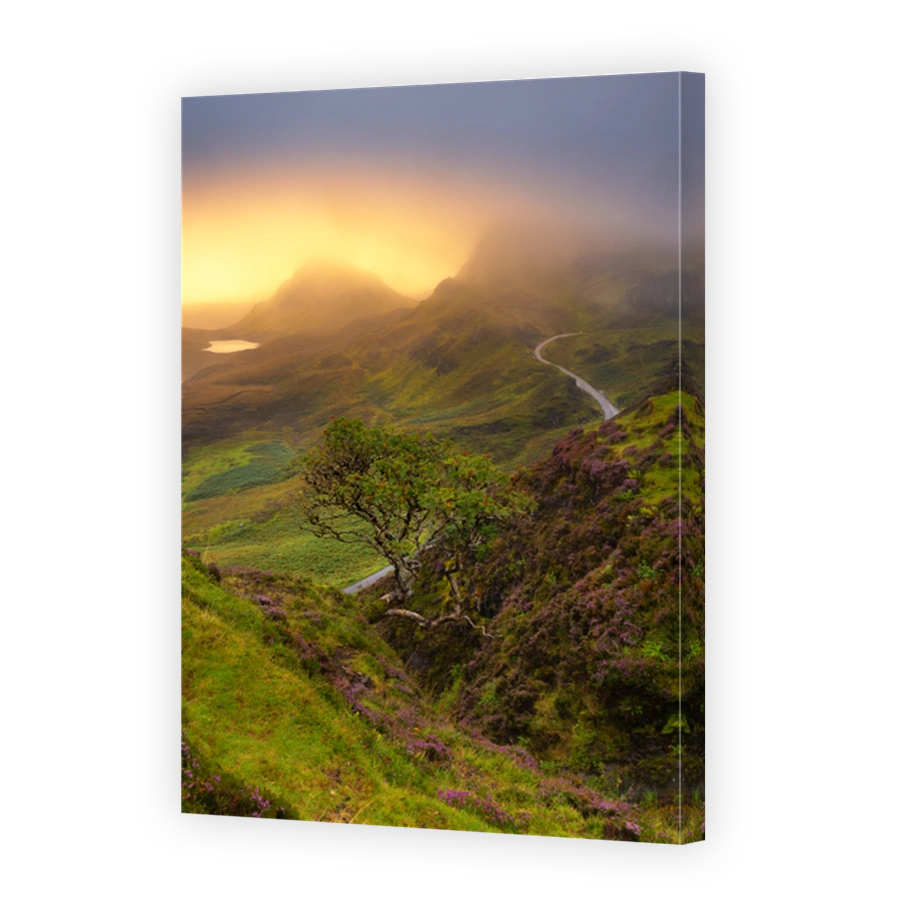 Misty Sunrise At The Quiraing On The Isle of Skye.