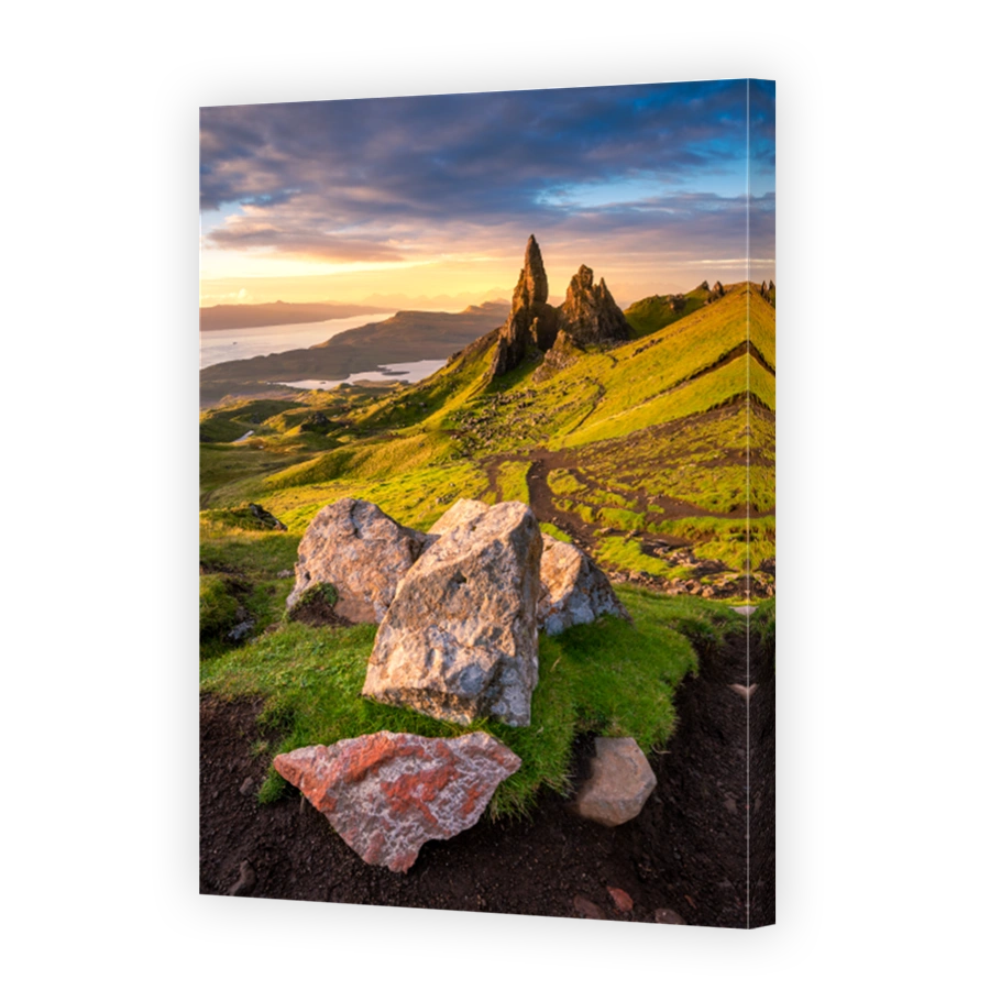 Beautiful Sunrise At The Old Man of Storr, Isle of Skye, Scotland, UK.