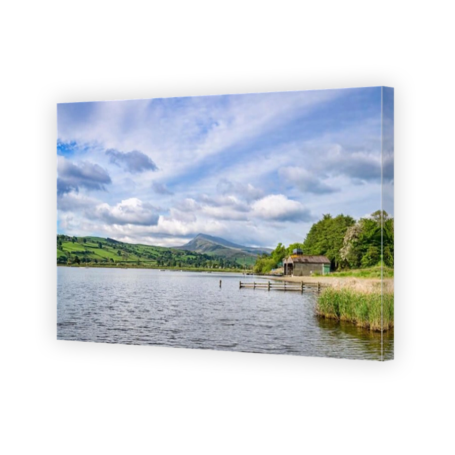 Bala Lake, Llyn Tegid, in North Wales, on a fine spring evening. Looking towards the Aran mountains.