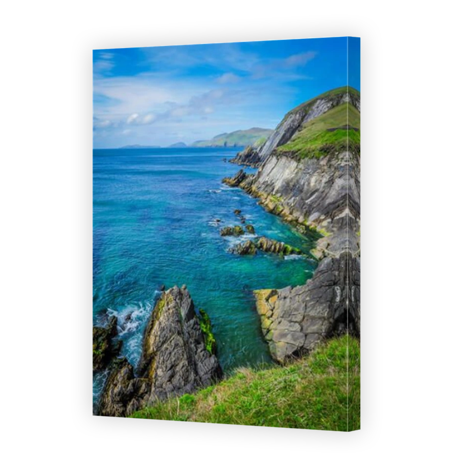 Rocky Irish coastline on the Dingle Peninsula, County Kerry, Ireland