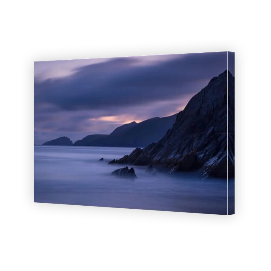 Coastline of Dingle Peninsula at Slea Head with Blasket Islands beyond, County Kerry, Republic of Ireland