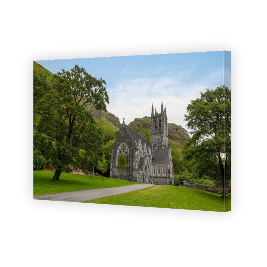 Kylemore Abbey is a 19th-century Benedictine monastery with Gothic Revival architecture and Victorian walled gardens in Connemara, Ireland.