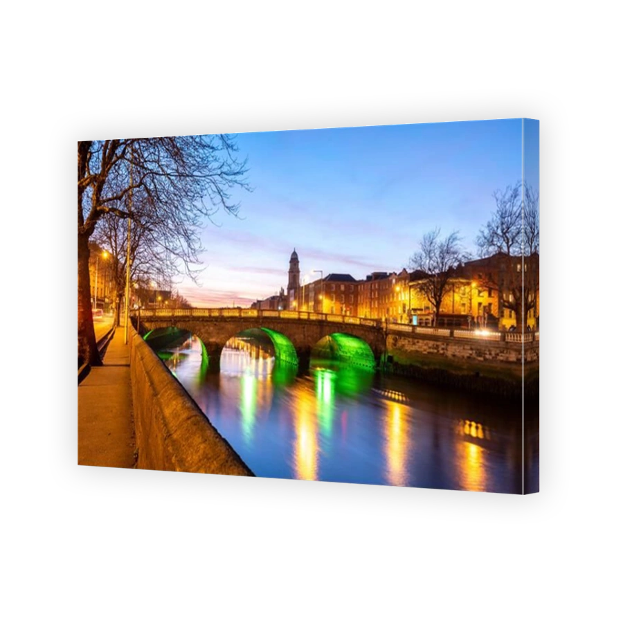 Grattan Bridge over the River Liffey in Dublin Ireland