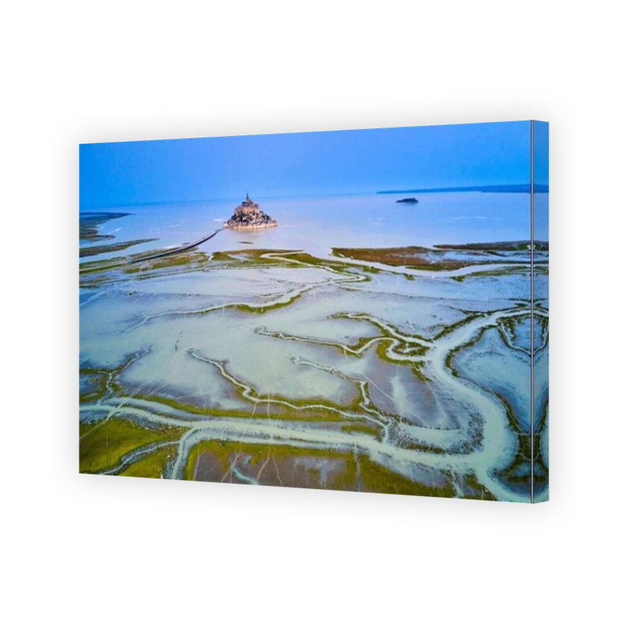 France, Normandy, Manche department, Bay of Mont Saint-Michel Unesco World Heritage, Abbey of Mont Saint-Michel