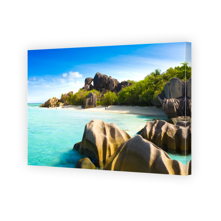 Anse Source D'Argent - the most beautiful beach of Seychelles. La Digue Island, Seychelles