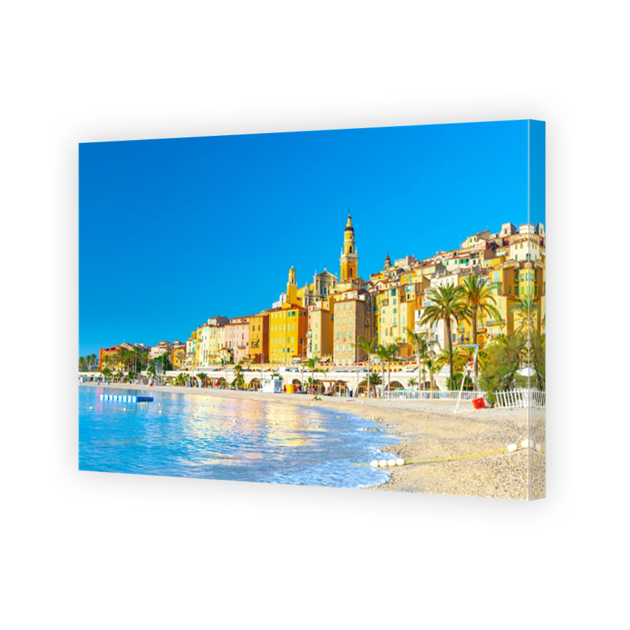 View on old part of Menton, Provence-Alpes-Cote d'Azur, France