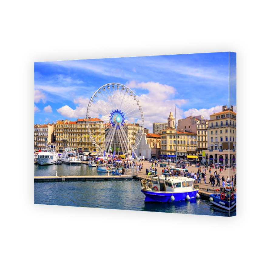 Marseilles city center and the old port, France