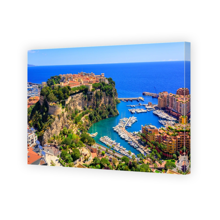 Prince Palace and old town of Monaco, France