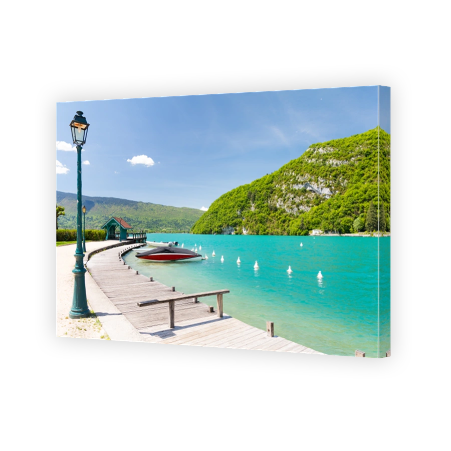 Beautiful marina on Lake Annecy in french Alps, France