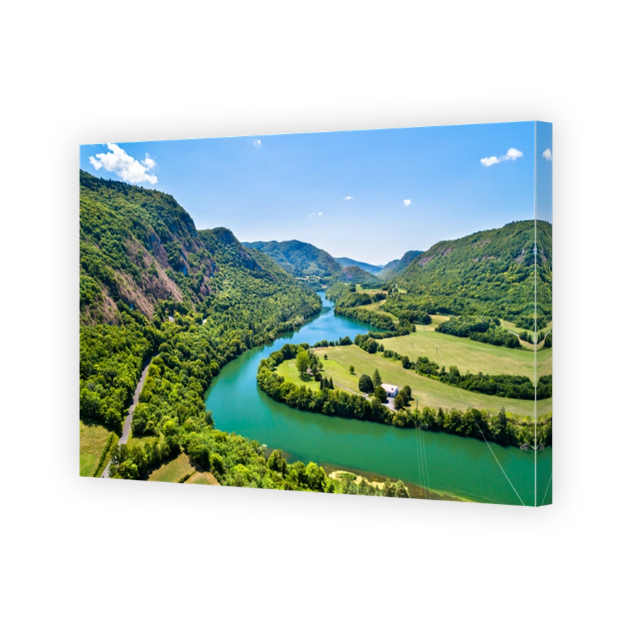 Gorge of the Ain river in France