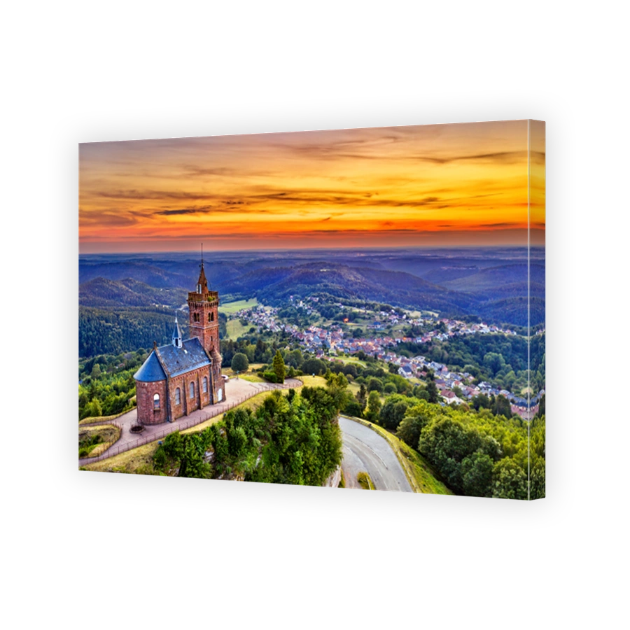 St. Leon Chapel atop Dabo Rock in Moselle, France