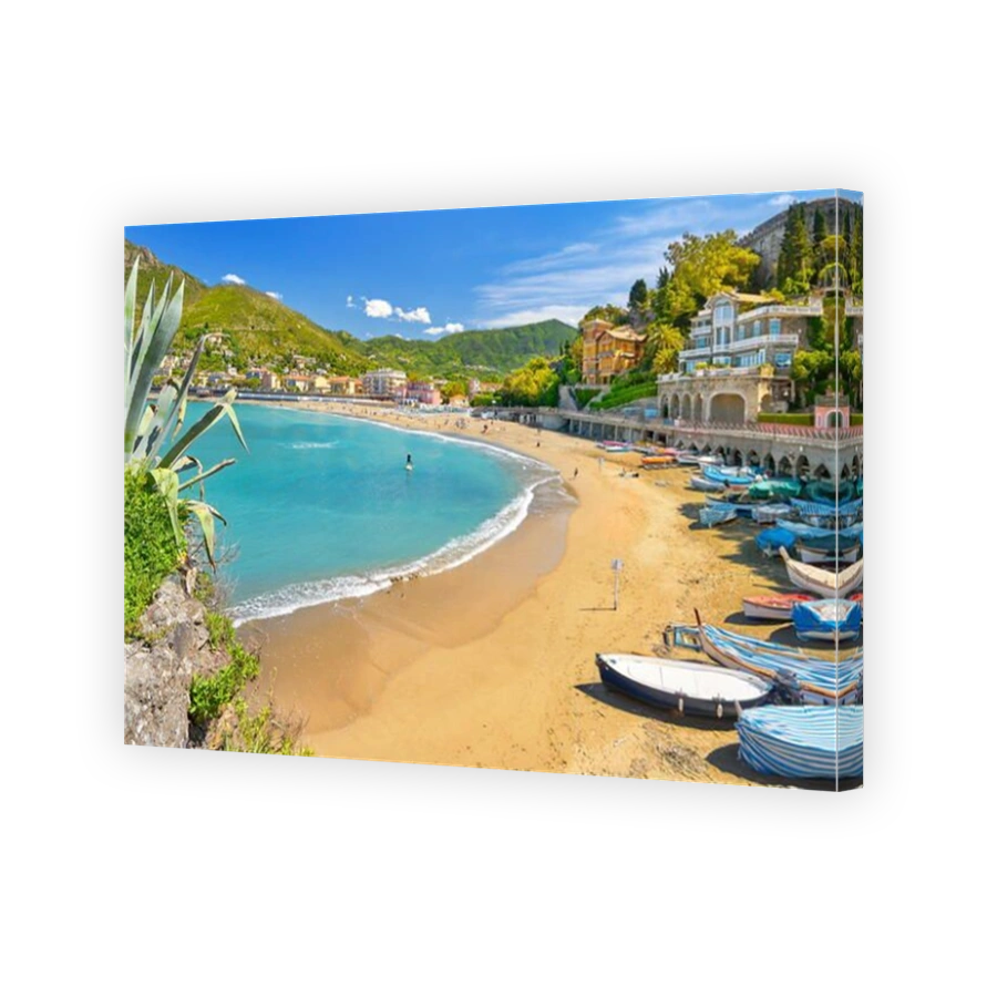 Levanto Beach, Riviera de Levanto, Cinque Terre, Liguria, Italy