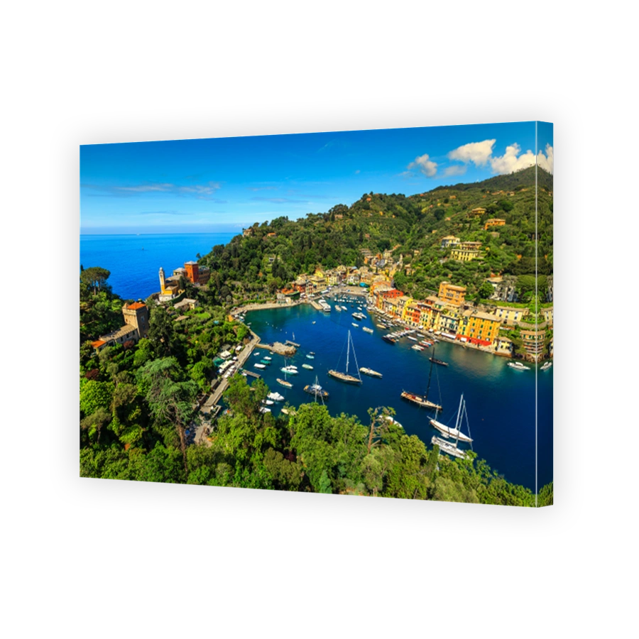 The fabulous old Portofino village and luxury yachts, Liguria, Italy