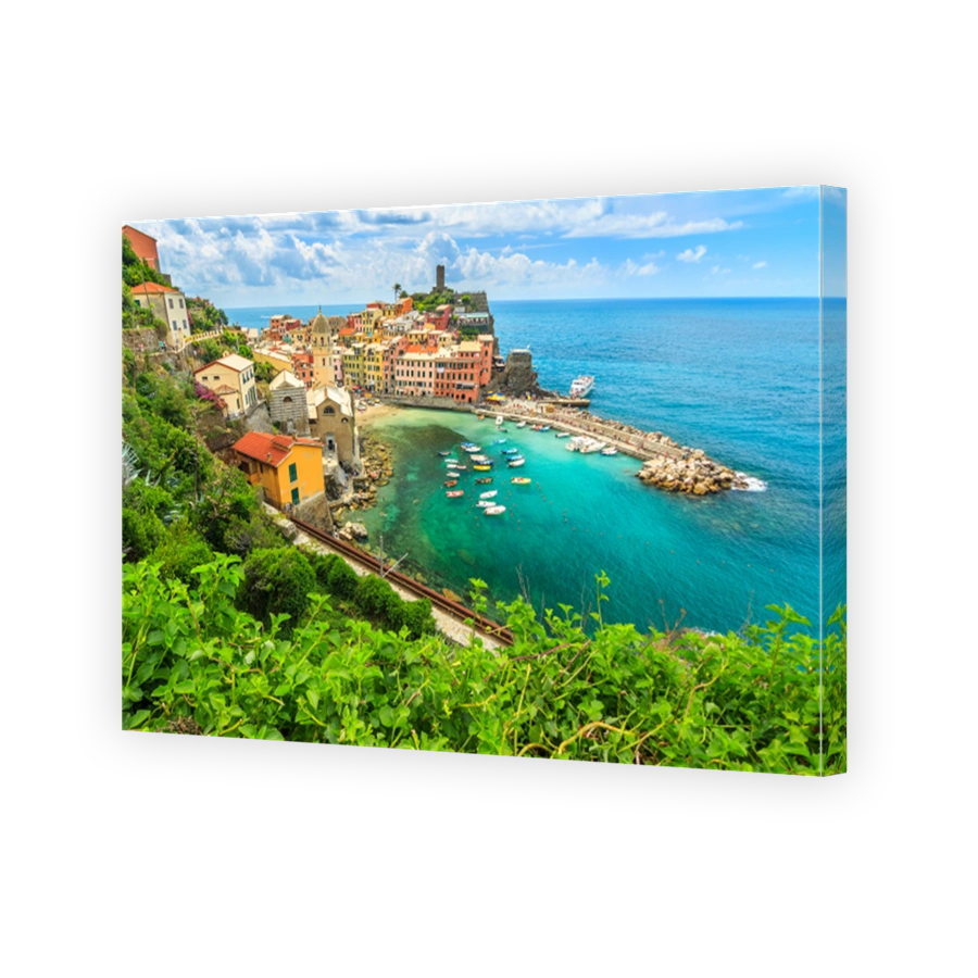 Vernazza village on the Cinque Terre coast of Italy,Europe
