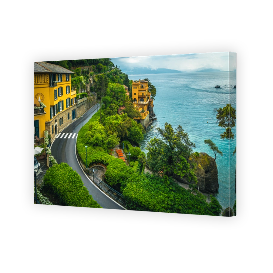 Seaside villas with beautiful gardens in Liguria, near Portofino, Italy