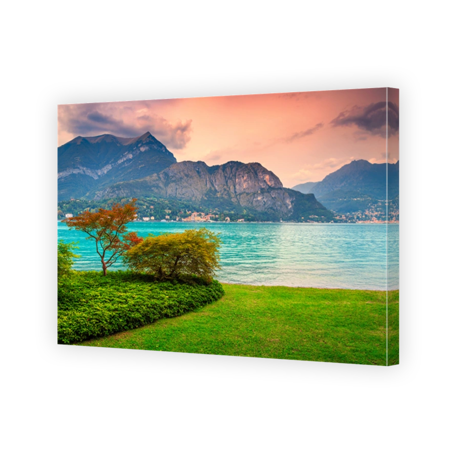 Botanical garden of villa Melzi and lake Como, Bellagio, Italy