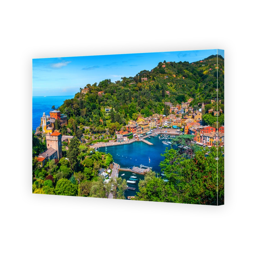 Amazing Portofino mediterranean village and luxury yachts, Liguria, Italy