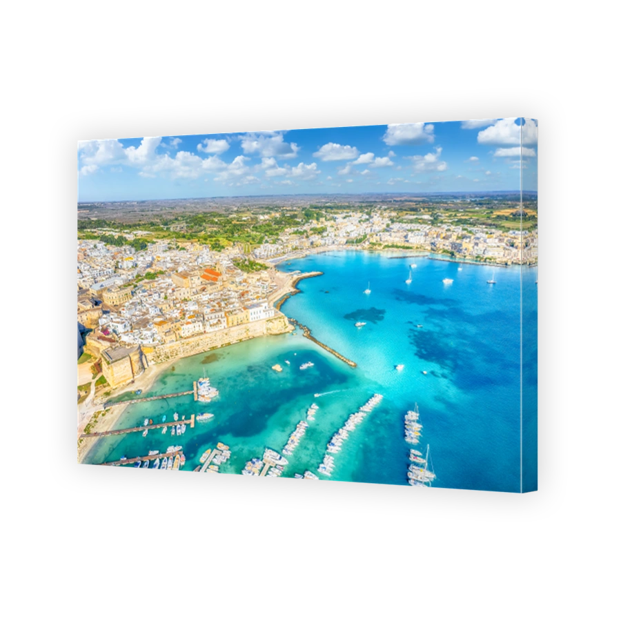 Aerial view of Otranto, Italy