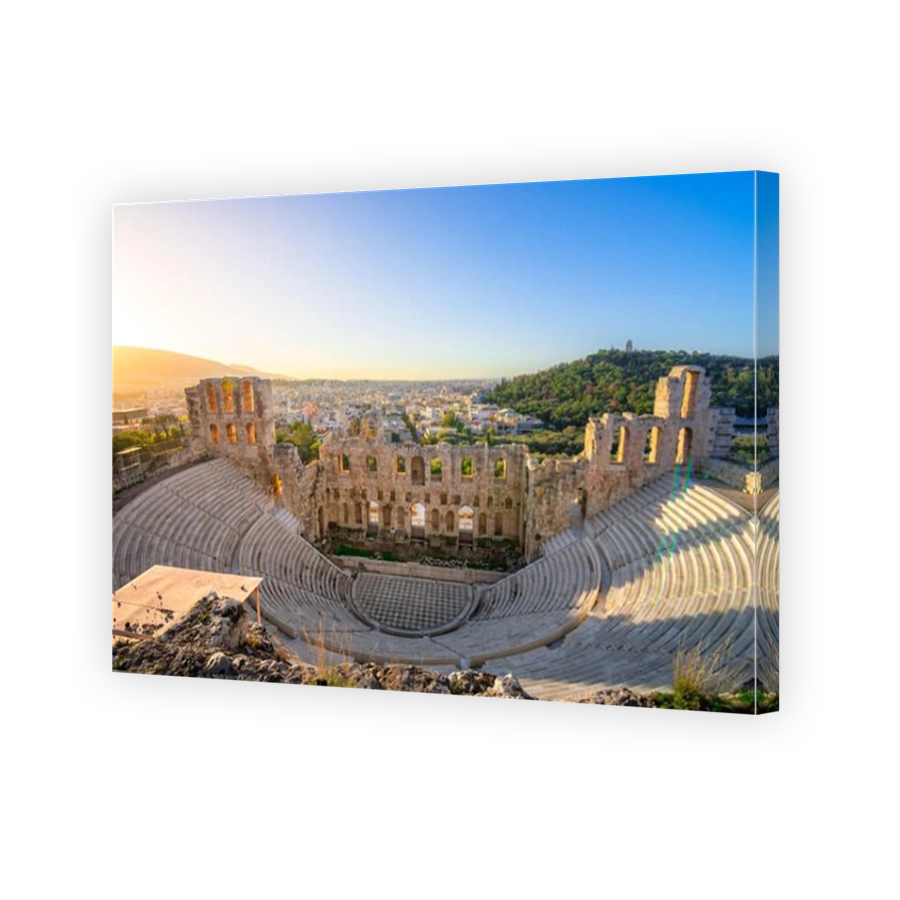 The theater of Herodion Atticus under the ruins of Acropolis, Athens, Greece.
