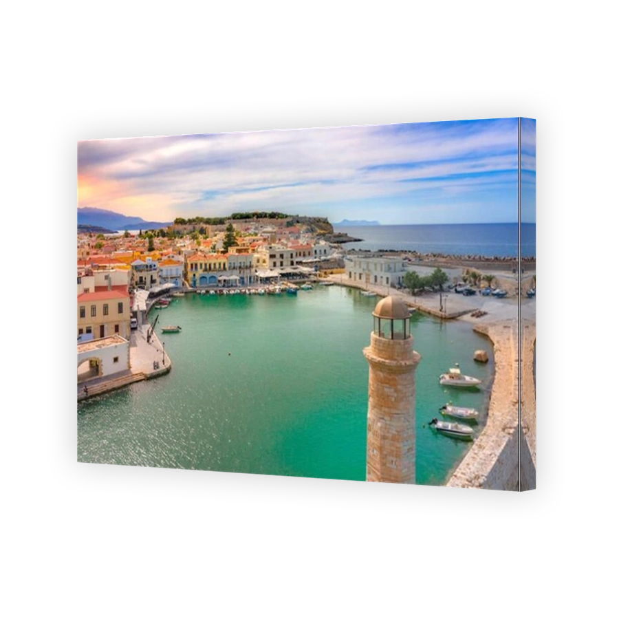 Rethymno city at Crete island in Greece.