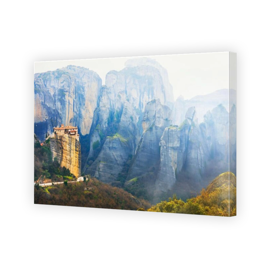Impressive Meteora monastery over cliffs,Kalambaka,Greece.
