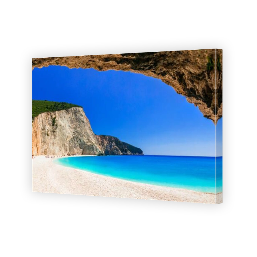 One of the most beautiful beaches of Greece- Porto Katsiki in Lefkada with clean turquoise waters and white beach. Ionian islands