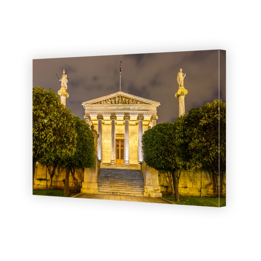 The main building of the Academy of Athens, Greece