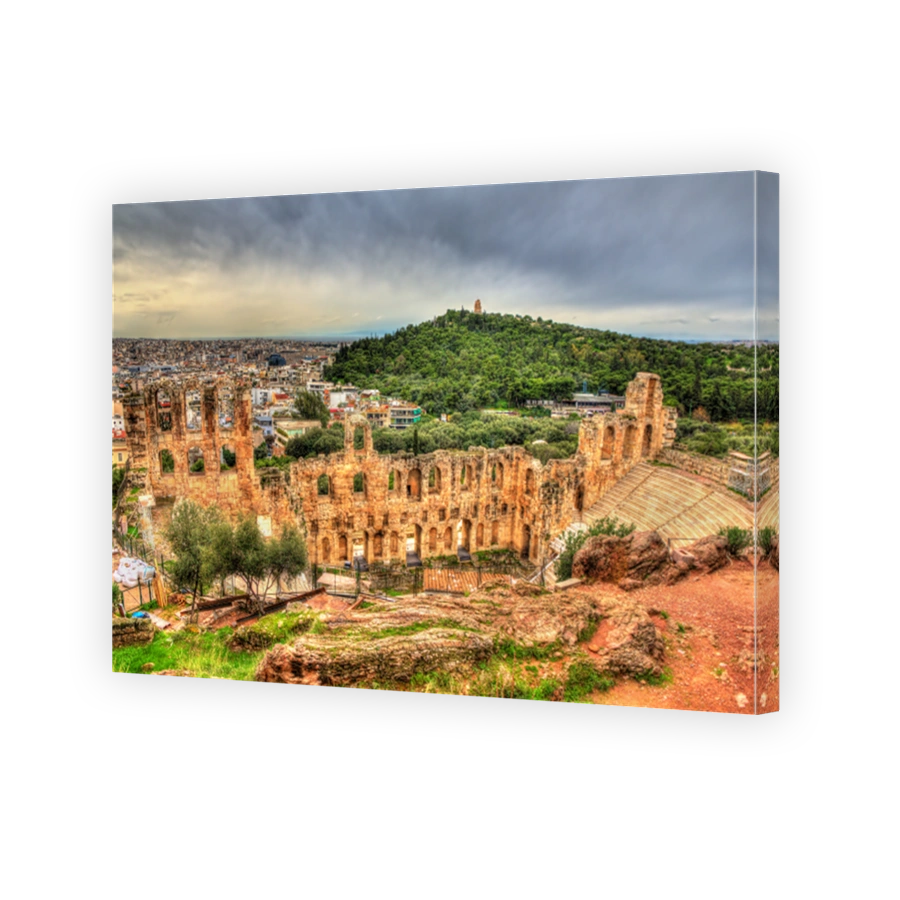 Odeon of Herodes Atticus, an ancient theatre in Athens, Greece