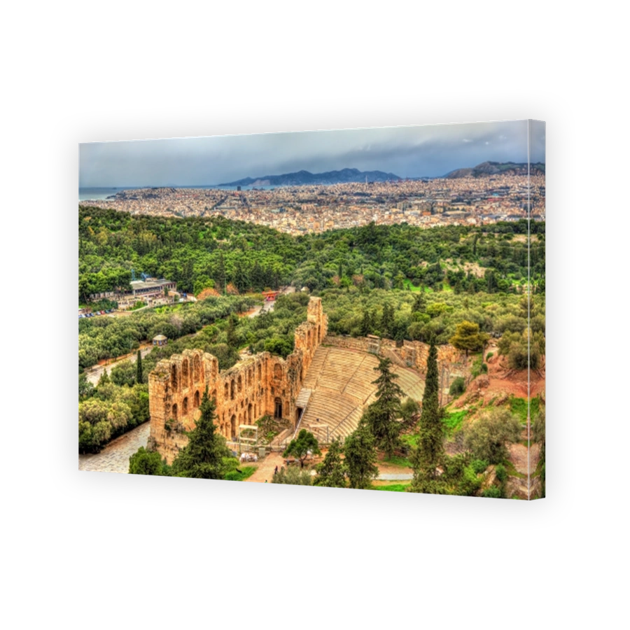 Odeon of Herodes Atticus, an ancient theatre in Athens, Greece