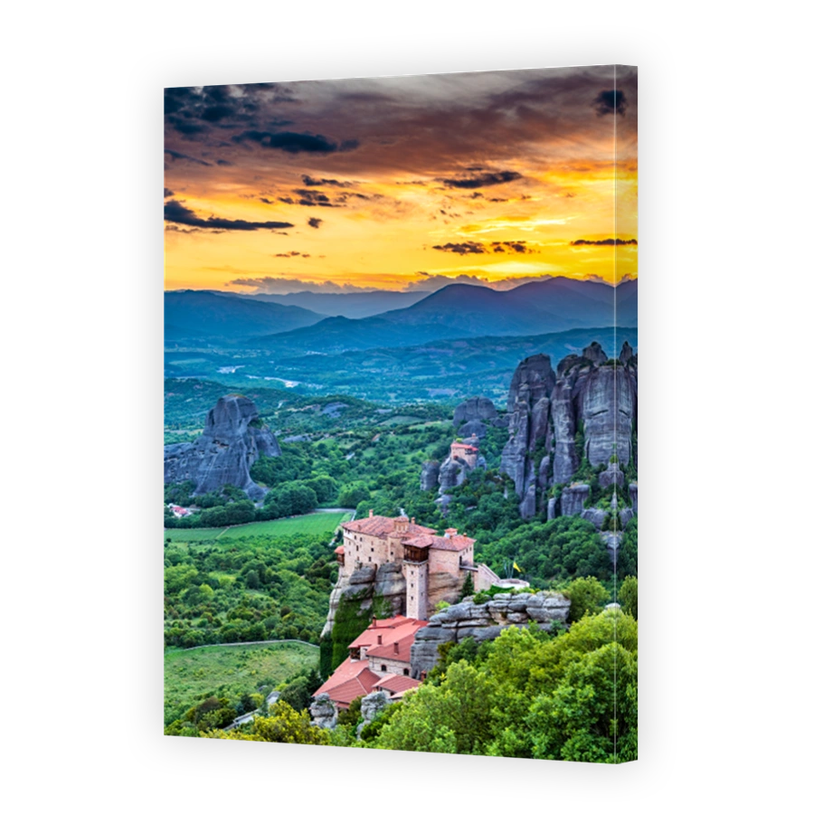 Monasteries of Roussanou and Saint Nicholas Anapafsas at Meteora in Greece