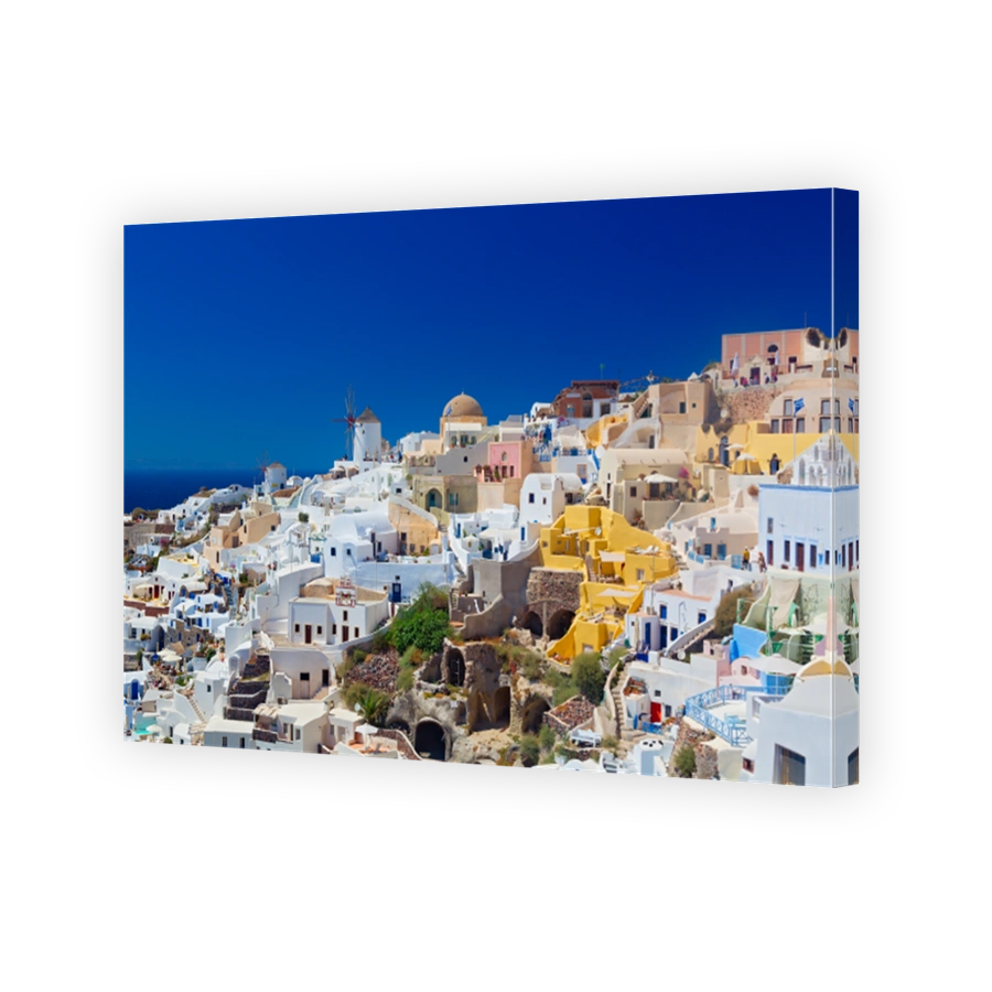 Panoramic view of Santorini island, Cyclades, Greece